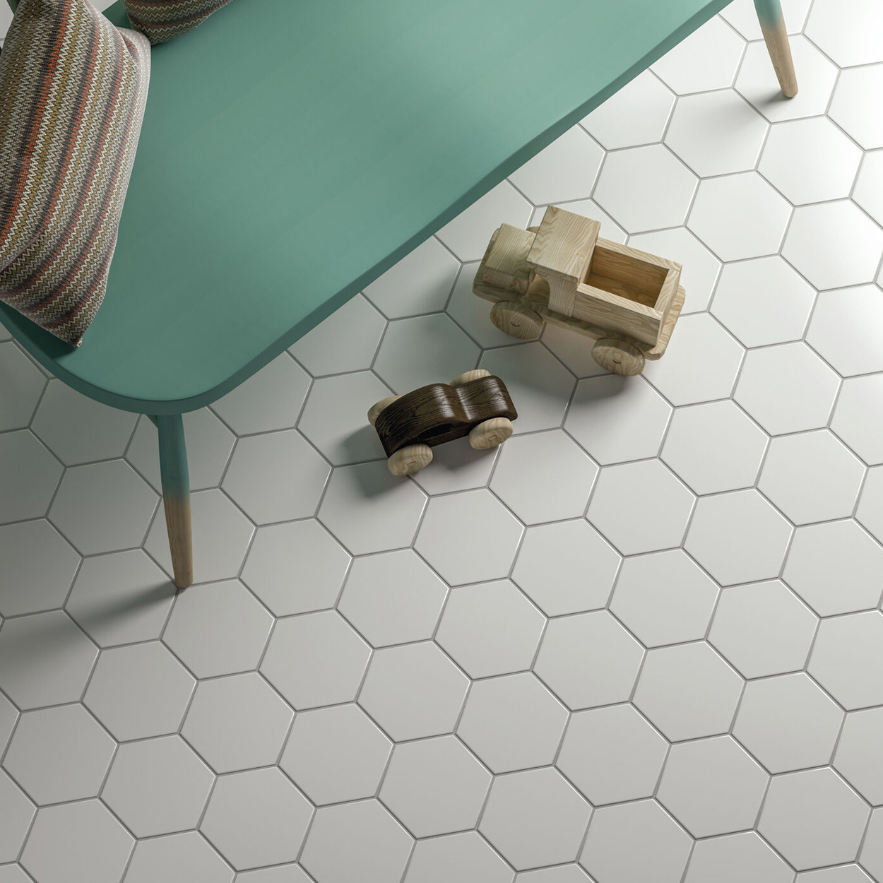 Cifre Ceramica Hexagon Timeless White mat 15x17cm